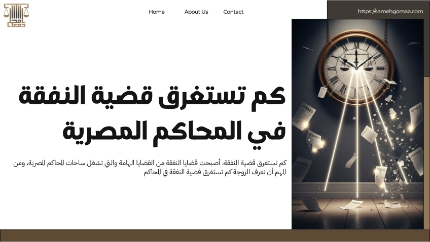 كم تستغرق قضية النفقة