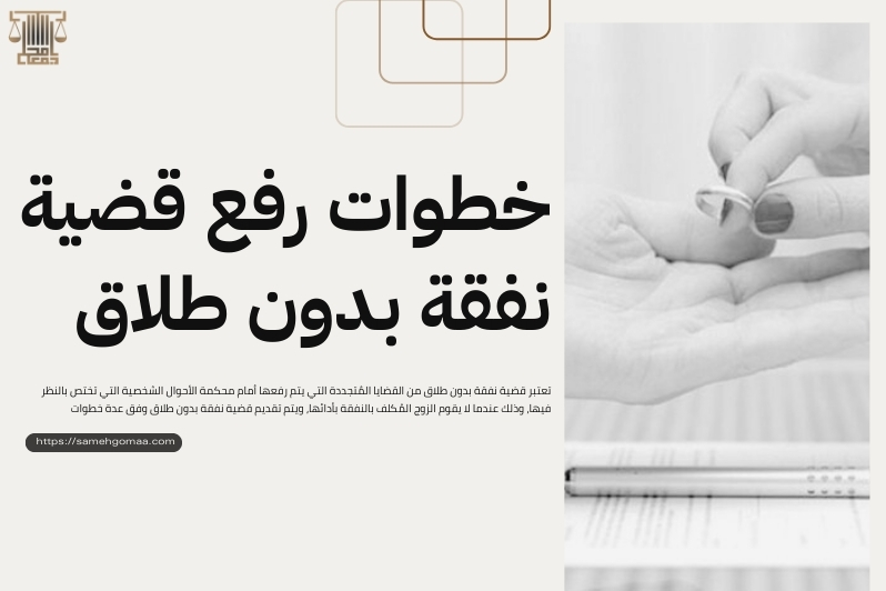 قضية نفقة بدون طلاق