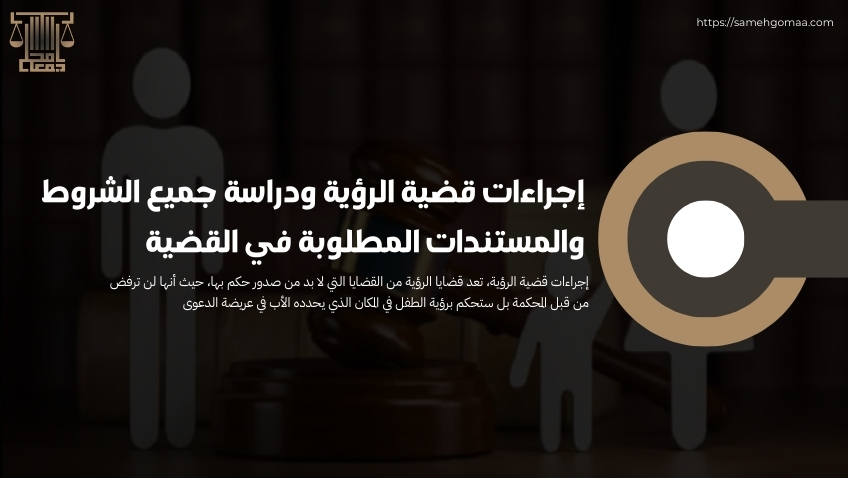 إجراءات قضية الرؤية