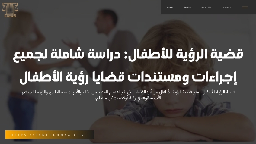 قضية الرؤية للأطفال