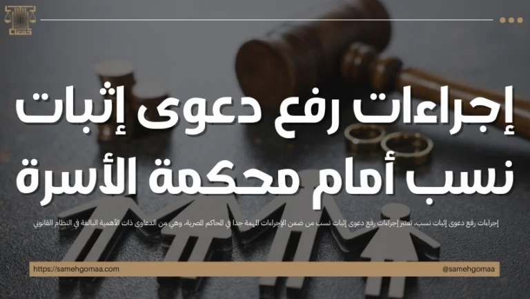 إجراءات رفع دعوى إثبات نسب