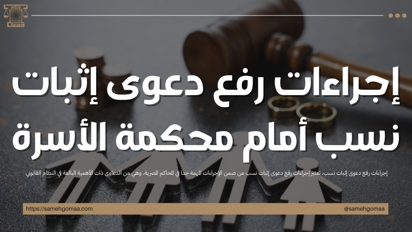 إجراءات رفع دعوى إثبات نسب