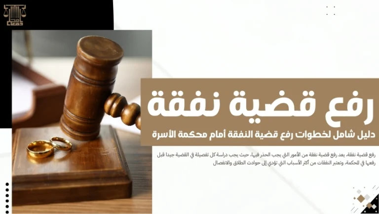 رفع قضية نفقة