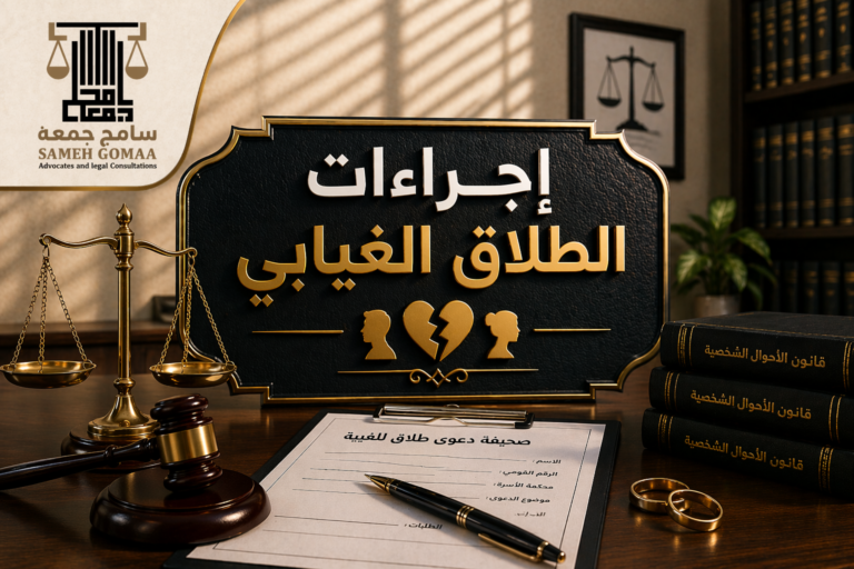 إجراءات الطلاق الغيابي مصر 2026 — مؤسسة سامح جمعة للمحاماة