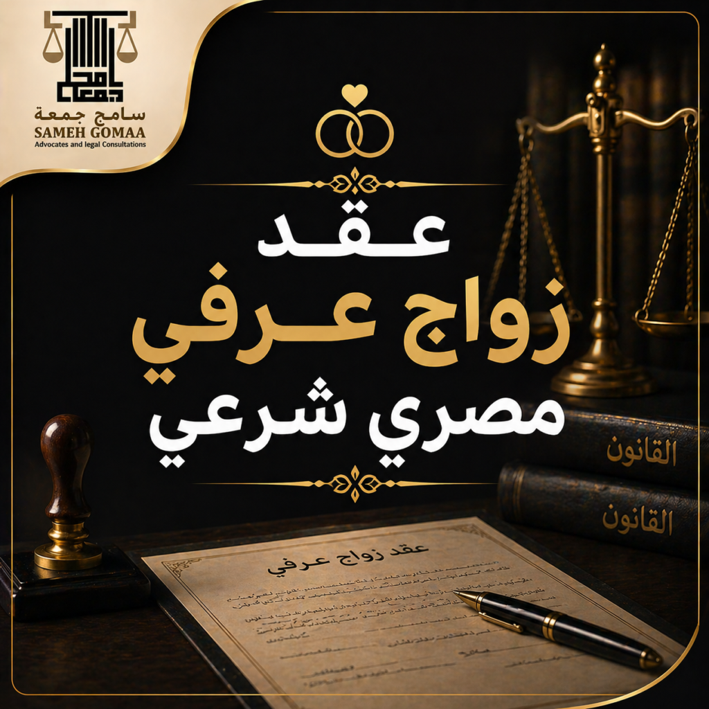 عقد زواج عرفي مصري شرعي 2026