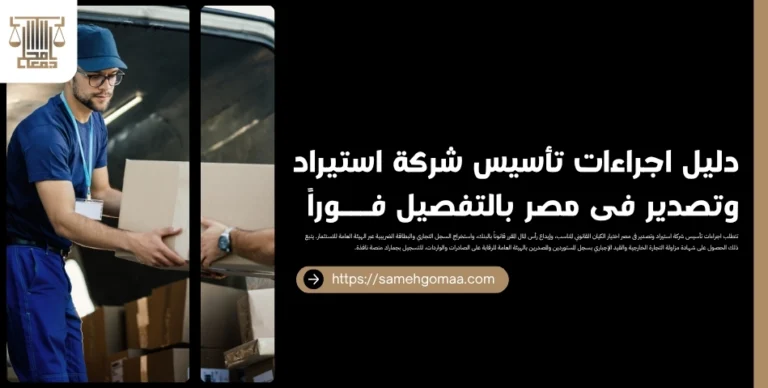 دليل اجراءات تأسيس شركة استيراد وتصدير فى مصر بالتفصيل فوراً