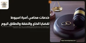 خدمات محامي أسرة اسيوط لقضايا الخلع والنفقة والطلاق اليوم